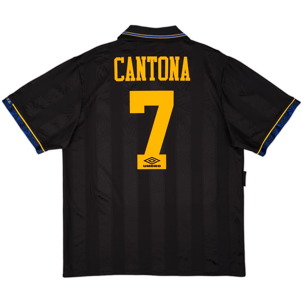 1993-95 Manchester United Away Shirt Cantona #7 - 9/10 - (XL)