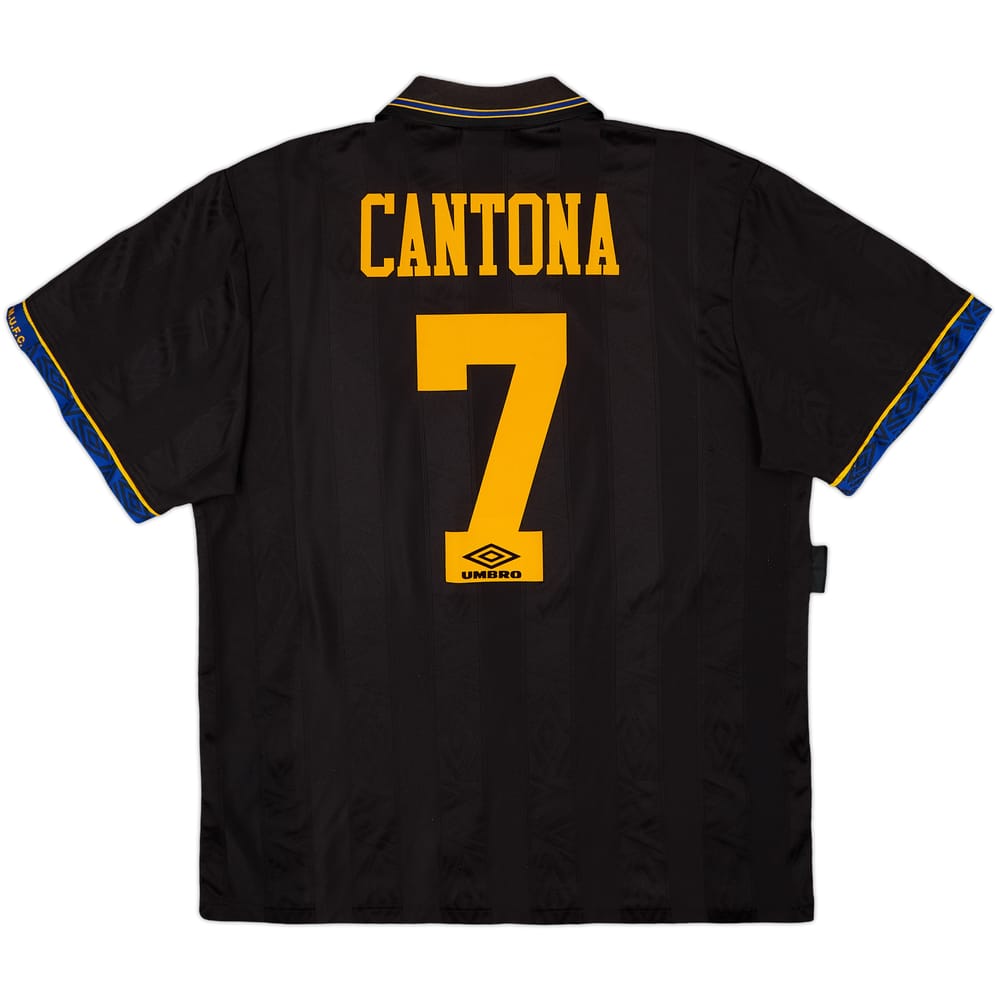 1993-95 Manchester United Away Shirt Cantona #7 - 8/10 - (XL)