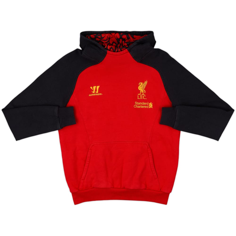 2012-13 Liverpool Warrior Hooded Sweat Top - 8/10 - (XL.Boys)