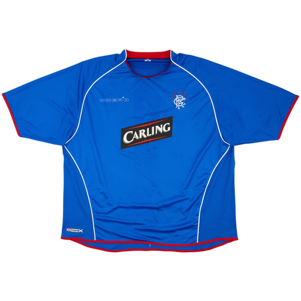 2005-06 Rangers Home Shirt - 4/10 - (4XL)