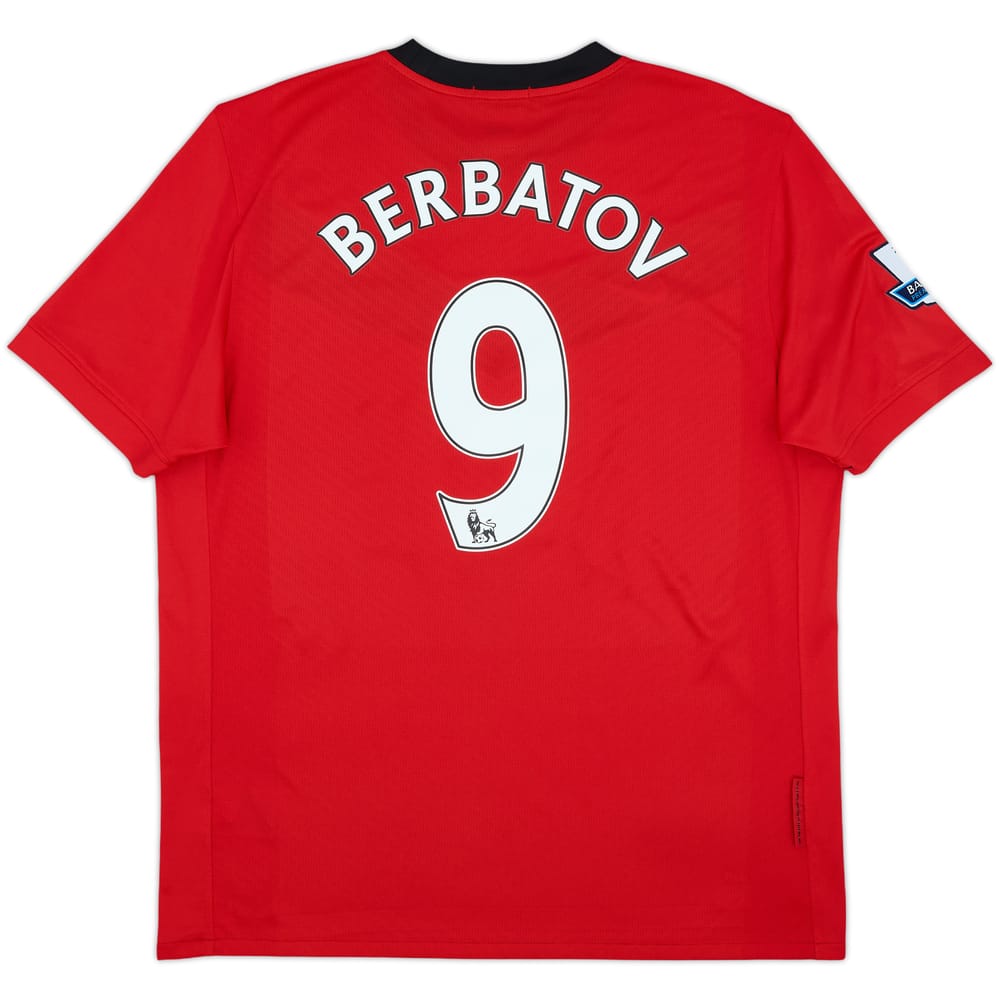 2009-10 Manchester United Home Shirt Berbatov #9 - 8/10 - (L)