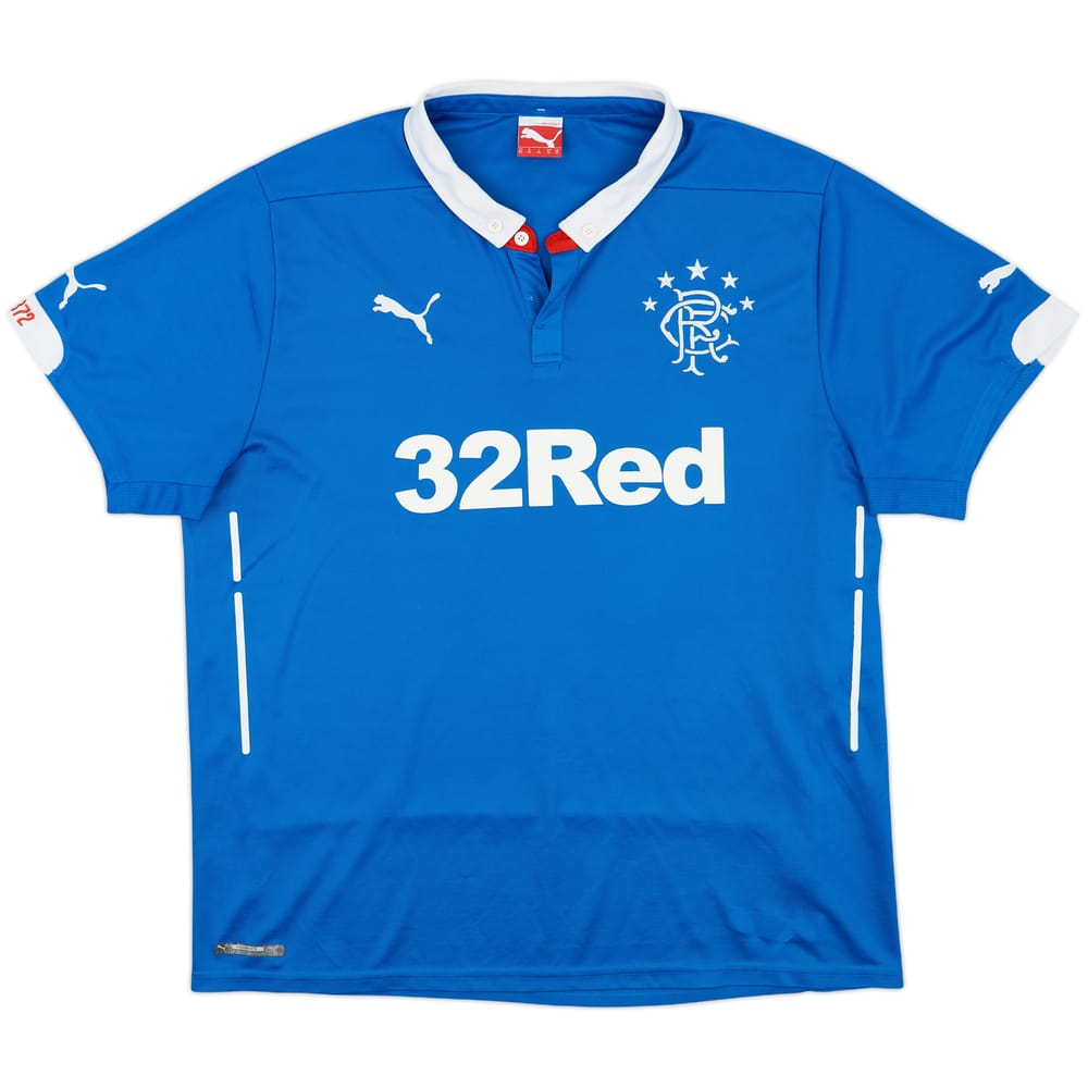 2014-15 Rangers Home Shirt - 8/10 - (XL)