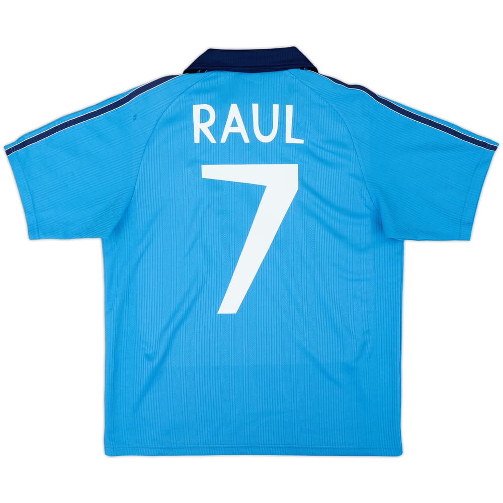 1999-00 Real Madrid Third Shirt Raul #7 - 8/10 - (XL.Boys)