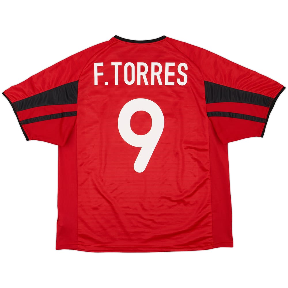 2001-02 Atletico Madrid Away Shirt F.Torres #9 - 8/10 - (L)
