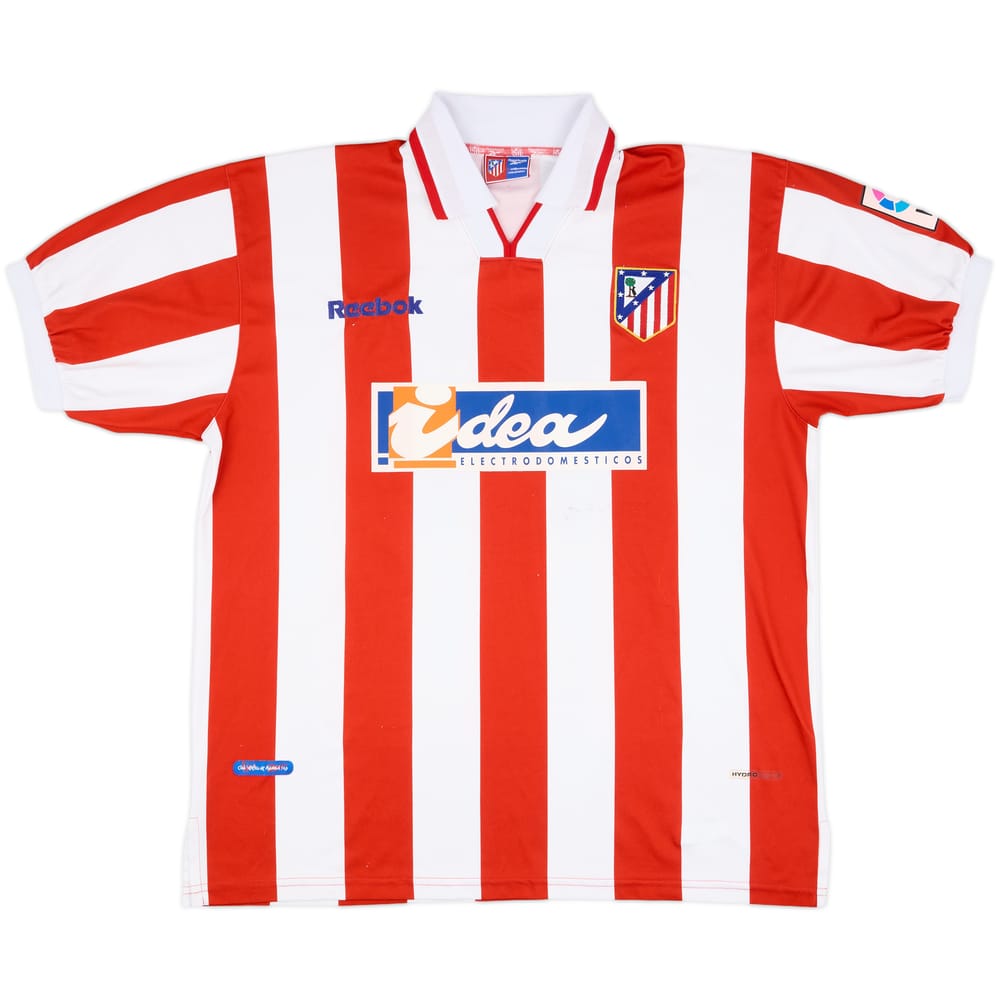 2000-01 Atletico Madrid Match Issue Home Shirt Hibic #23
