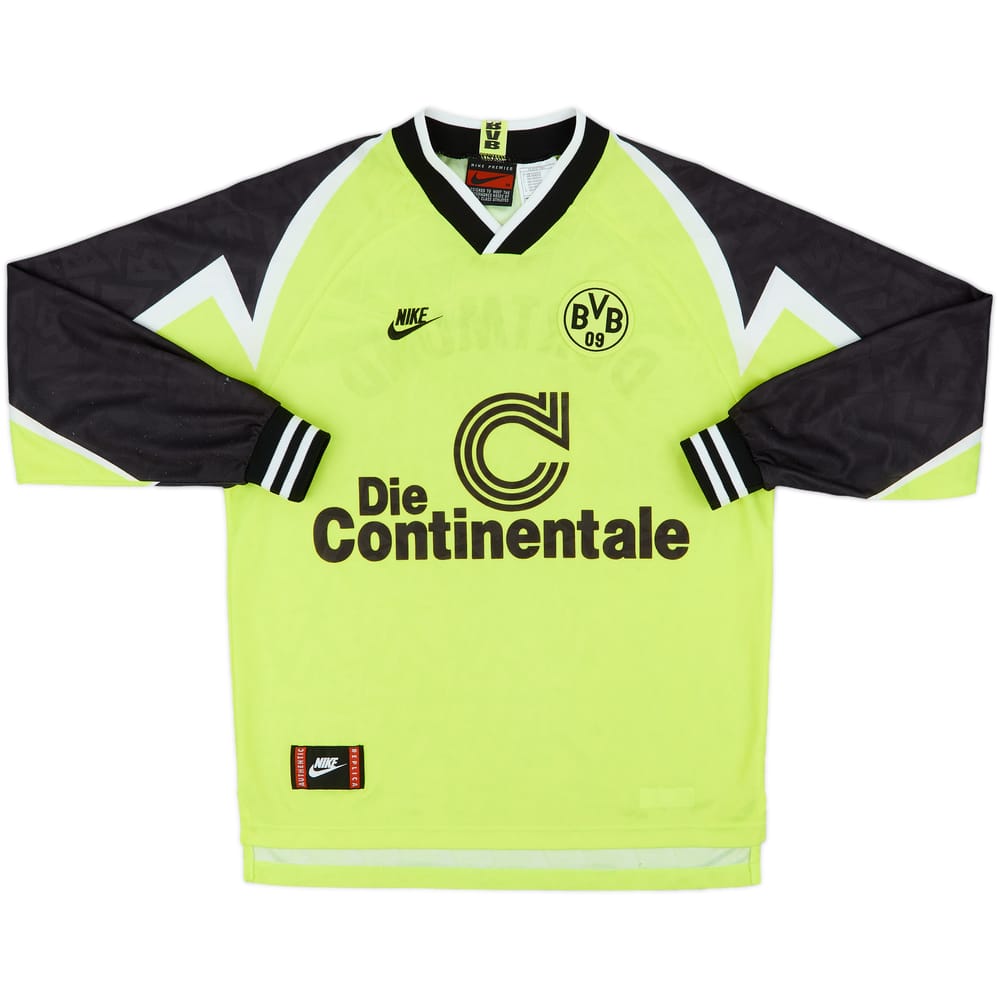 1995-96 Borussia Dortmund Home L/S Shirt - 7/10 - (M)