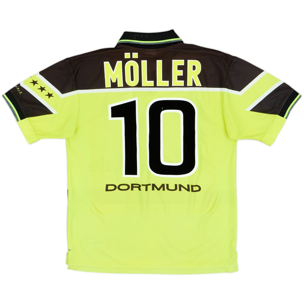 1997-98 Borussia Dortmund Home Shirt Moller #10 - 7/10 - (M)