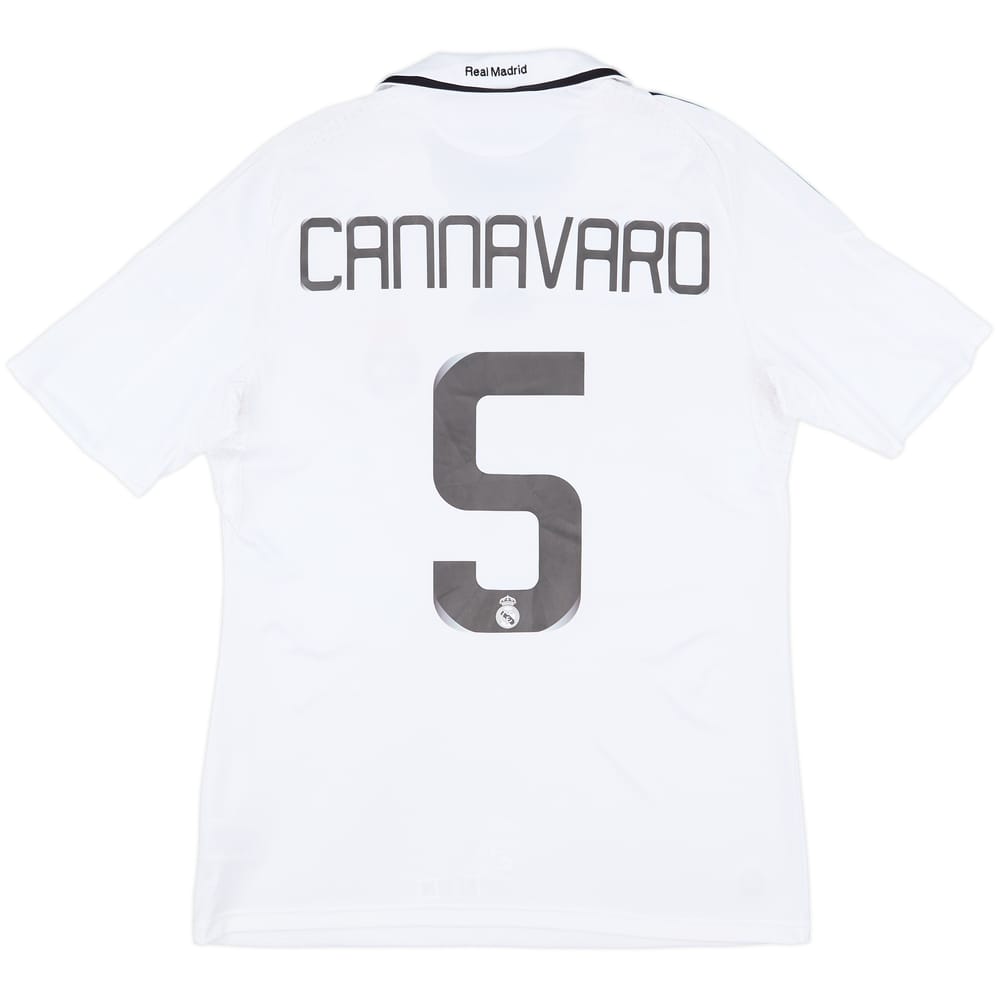 2008-09 Real Madrid Home Shirt Cannavaro #5 - 6/10 - (M)