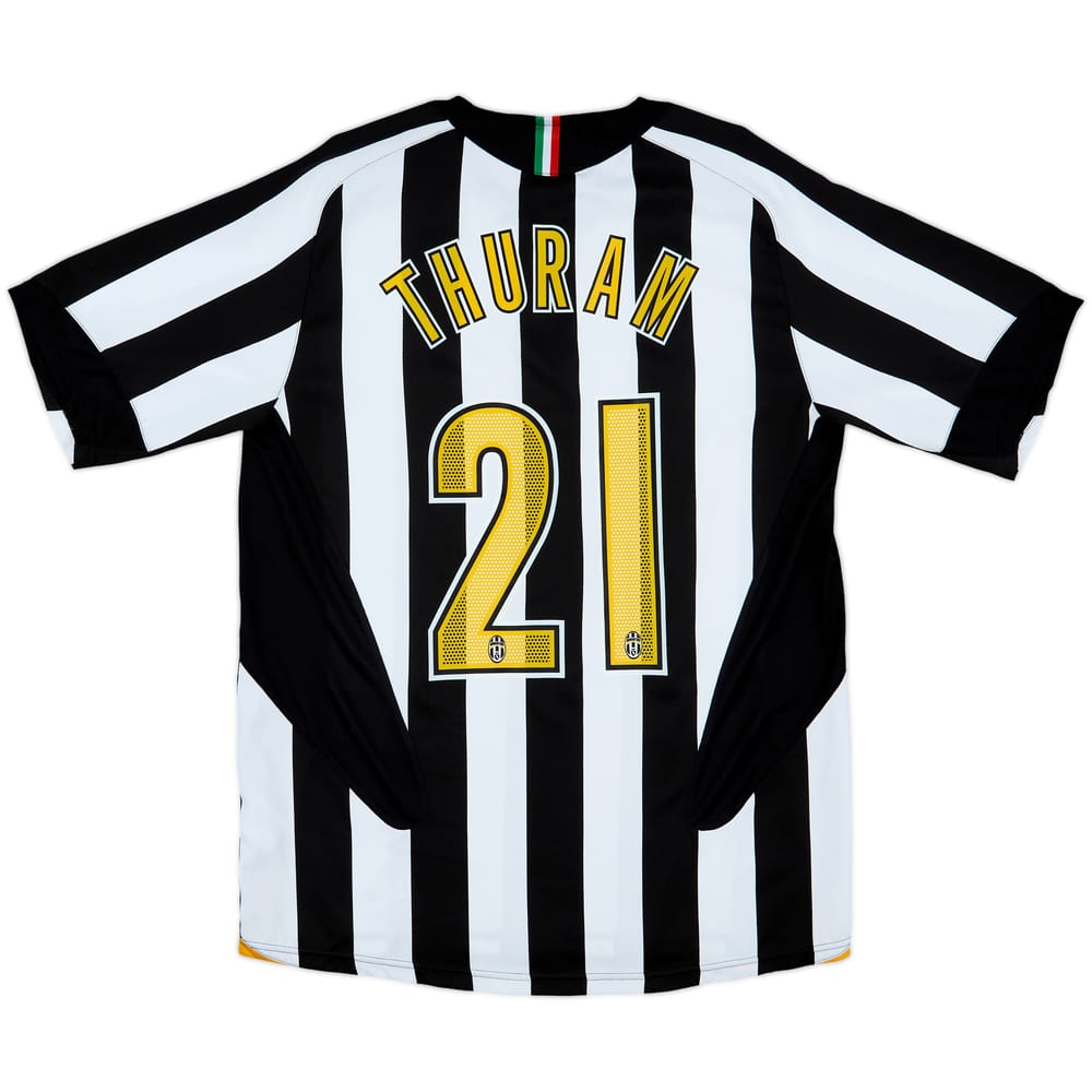 2005-06 Juventus Home Shirt Thuram #21 - 10/10 - (M)