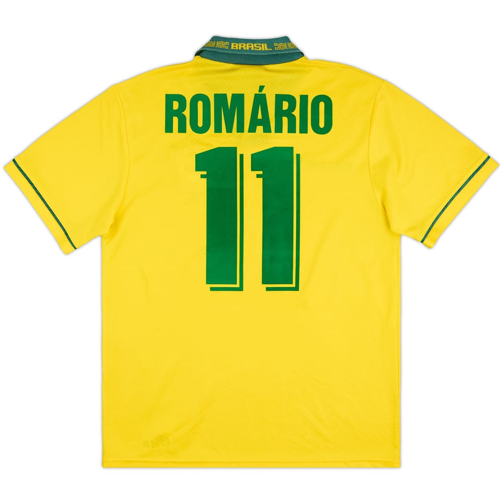 1993-94 Brazil Home Shirt Romario #11 - 8/10 - (M)
