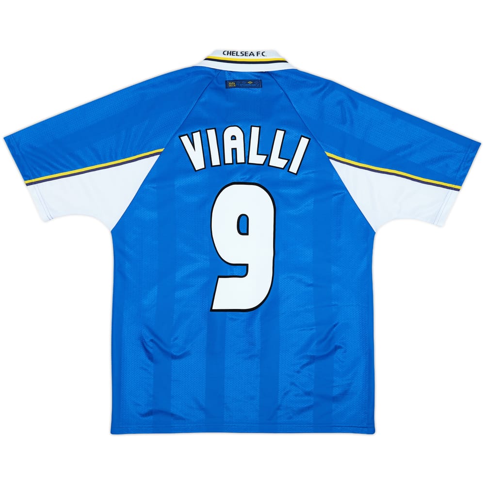 1997-99 Chelsea Home Shirt Vialli #9 - 8/10 - (M)