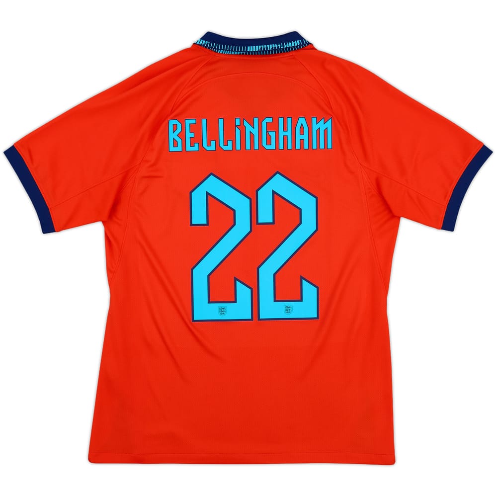 2022-23 England Away Shirt Bellingham #22 - 9/10 - (M)