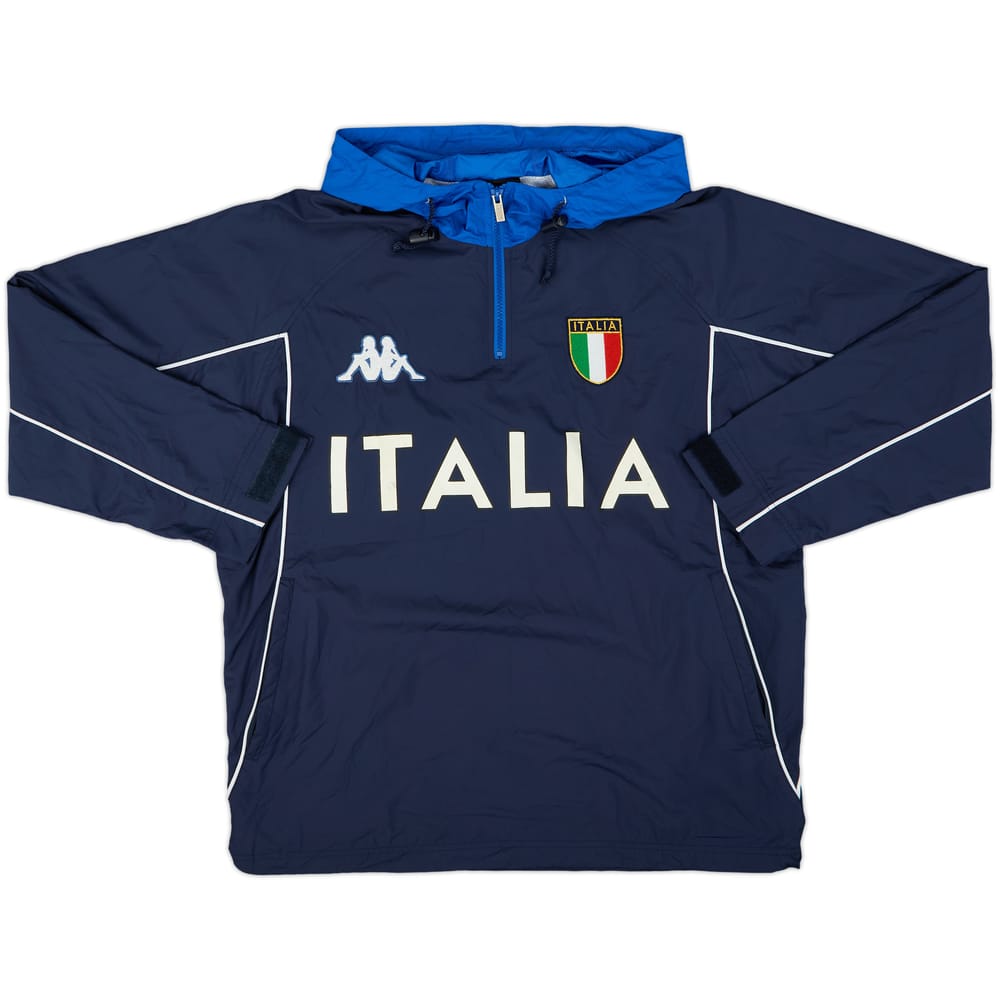 1999-00 Italy Kappa Hooded Windbreaker - 8/10 - (L)