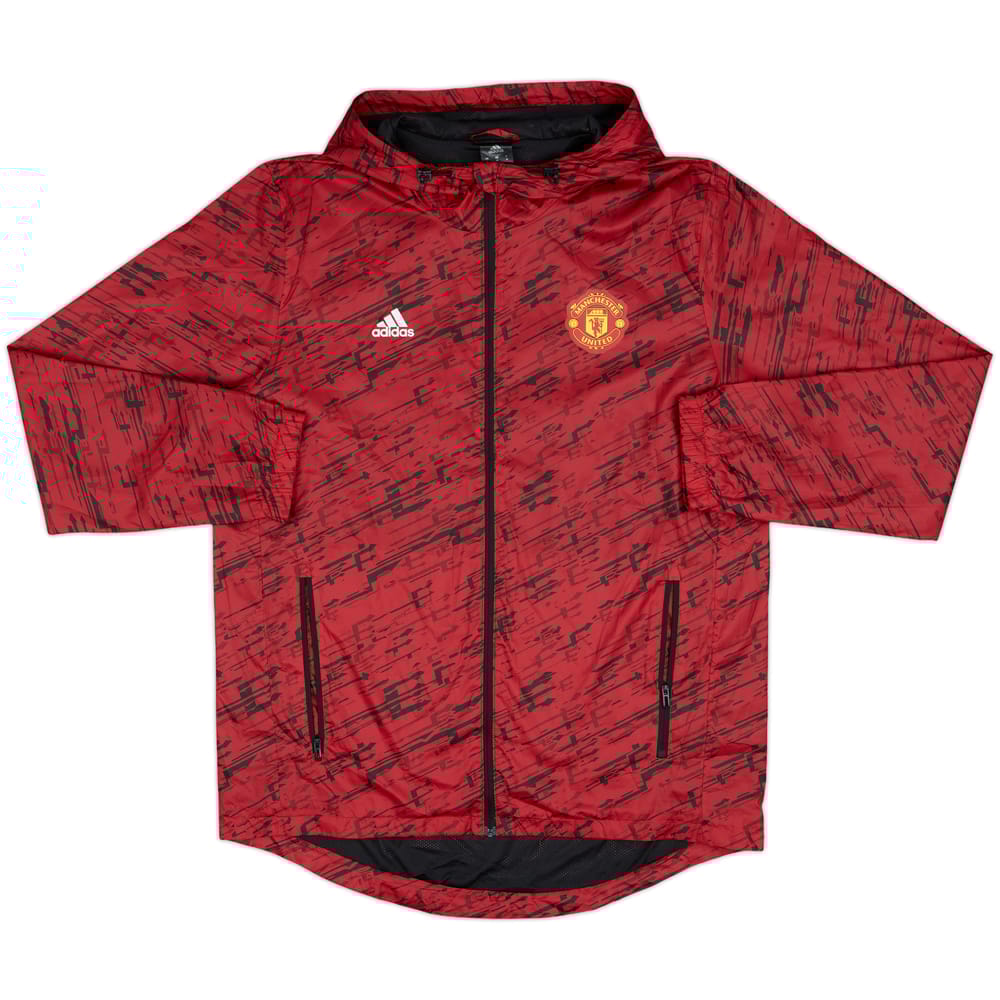 2016-17 Manchester United adidas Hoodede Track Jacket - 10/10 - (M)