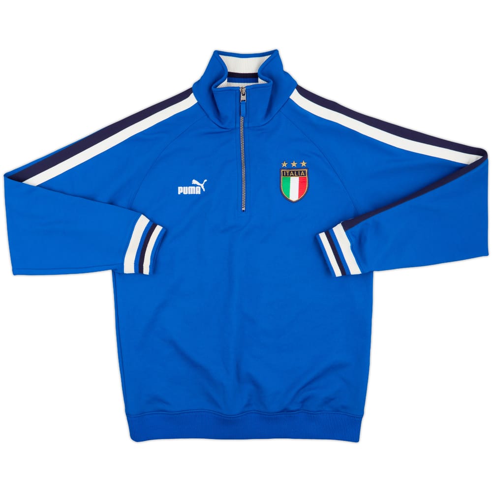 2003-04 Italy Puma 1/4 Zip Sweat Top - 9/10 - (L)