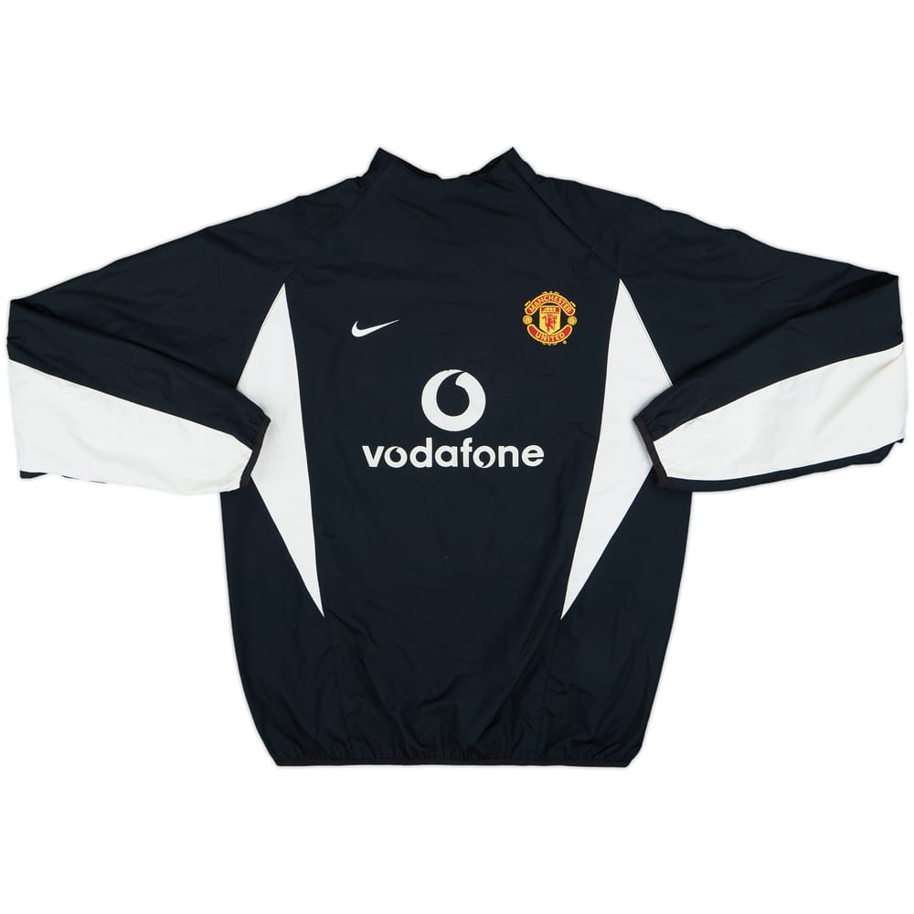 2002-03 Manchester United Nike 1/4 Zip Drill Top - 7/10 - (S)