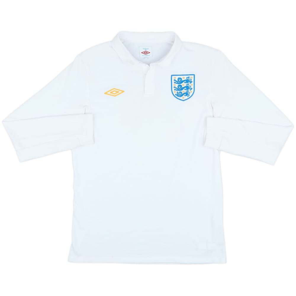 2009-10 England Home L/S Shirt - 5/10 - (M)