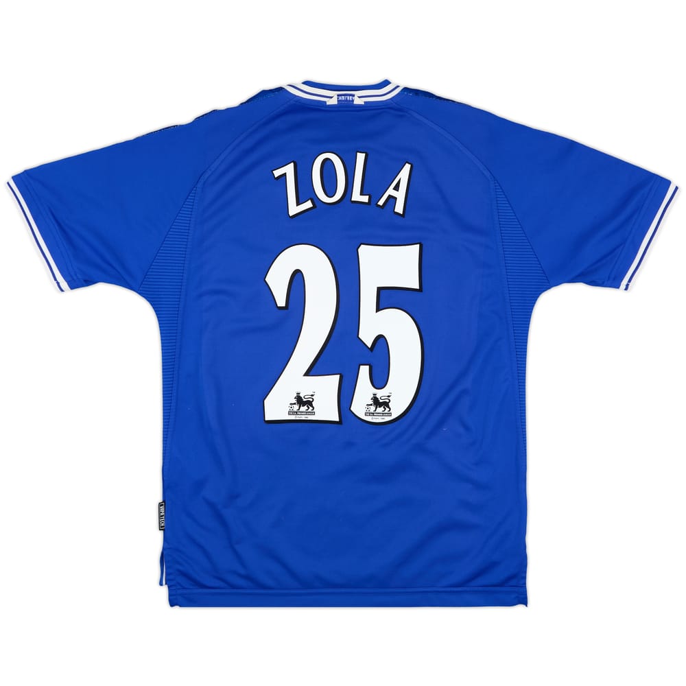 1999-01 Chelsea Home Shirt Zola #25 - 7/10 - (M)