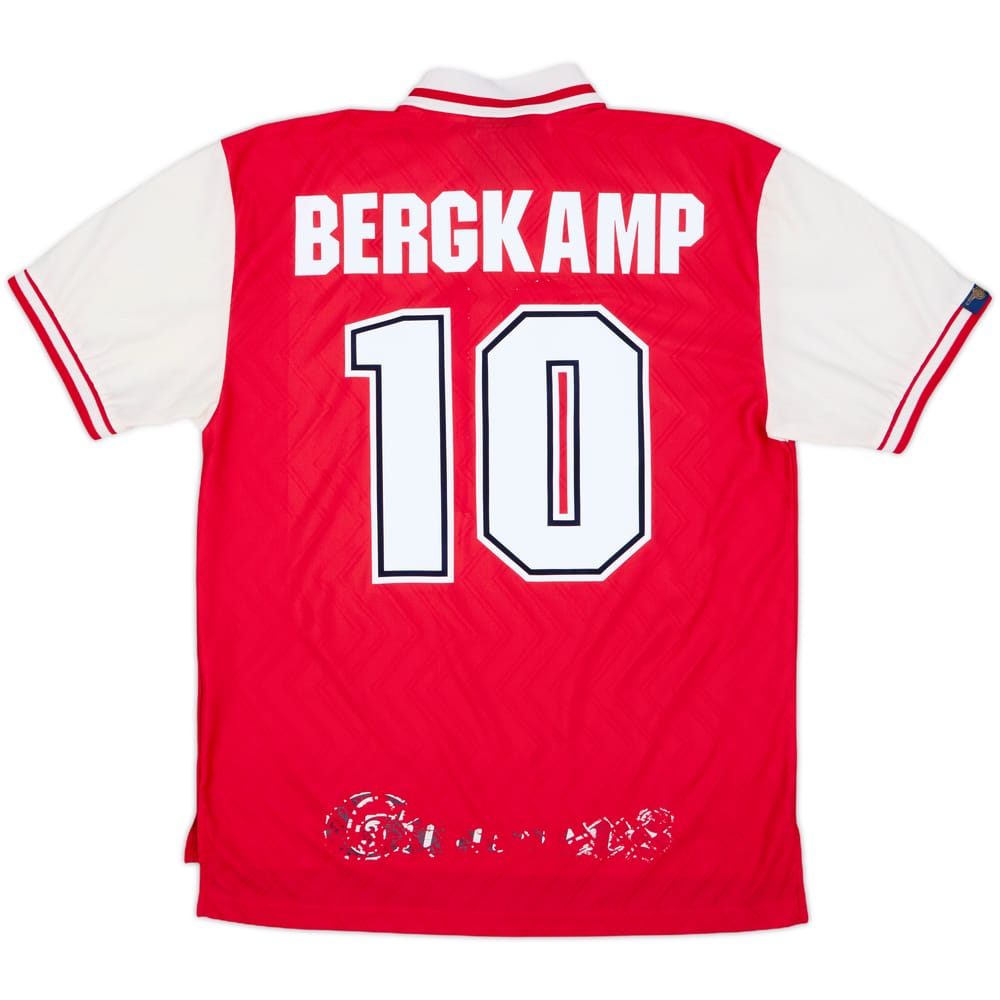 1996-98 Arsenal Home Shirt Bergkamp #10 - 6/10 - (L)
