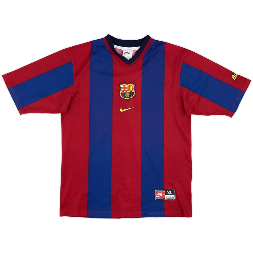 1998-00 Barcelona Basic Home Shirt - 10/10 - (XL.Boys)