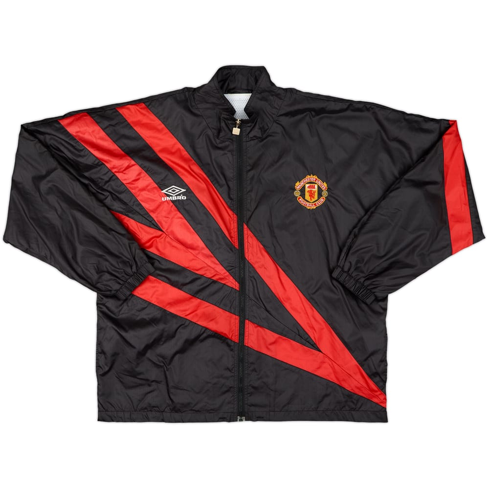 1992-93 Manchester United Umbro Track Jacket - 8/10 - (L)