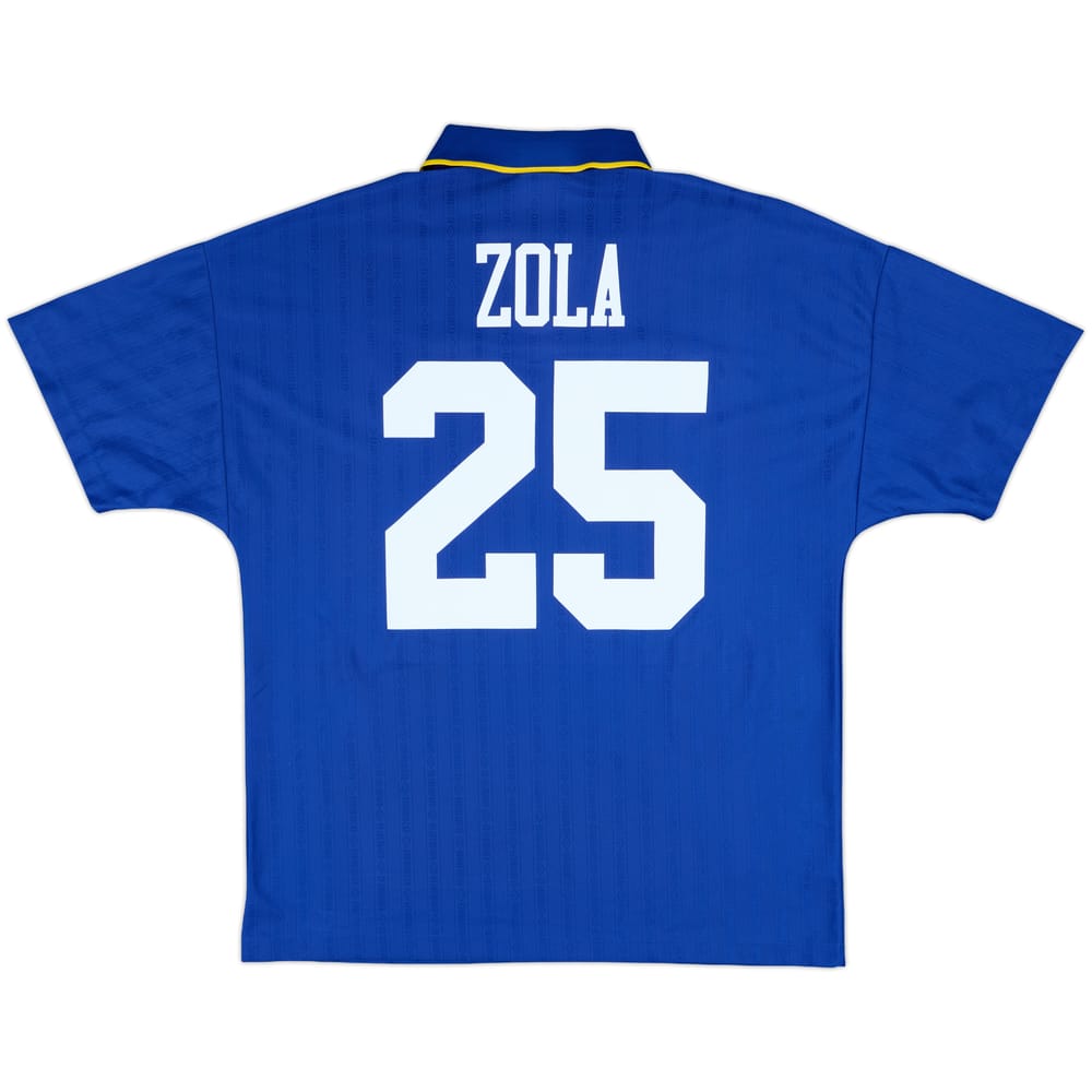 1995-97 Chelsea Home Shirt Zola #25 - 8/10 - (L)