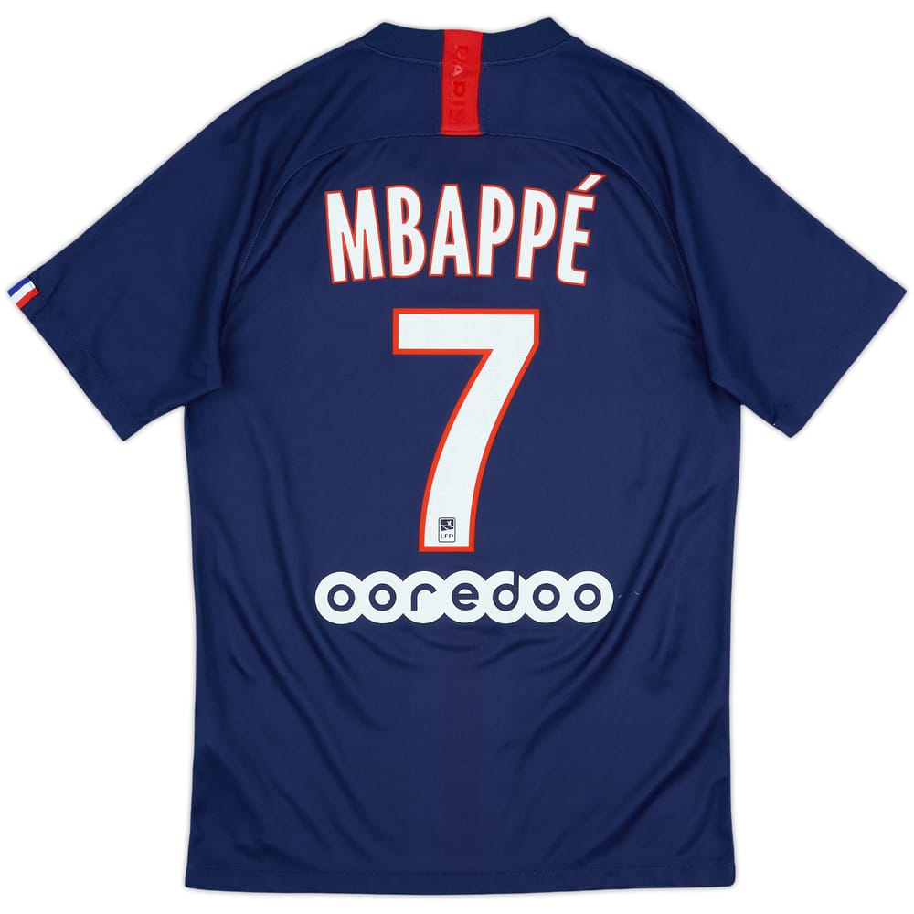 2019-20 Paris Saint-Germain Home Shirt Mbappe #7 - 6/10 - (S)