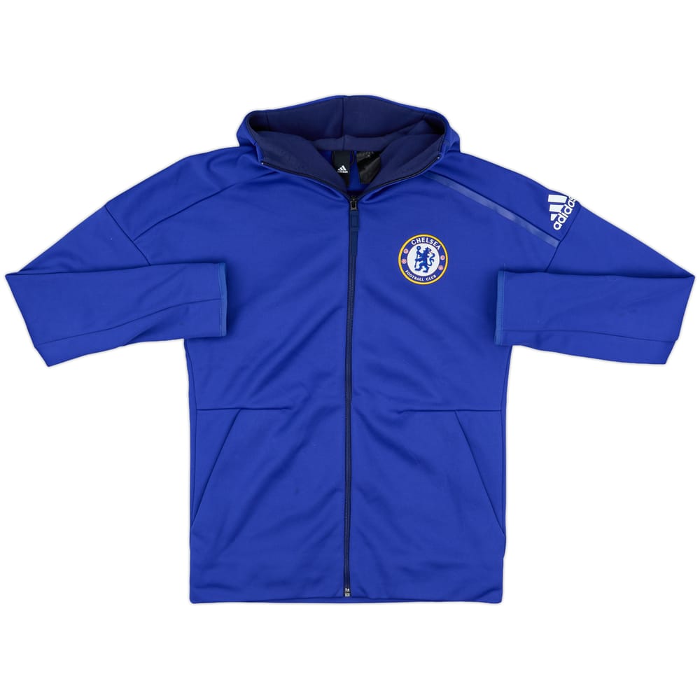 2016-17 Chelsea adidas Hooded Track Jacket - 8/10 - (S)