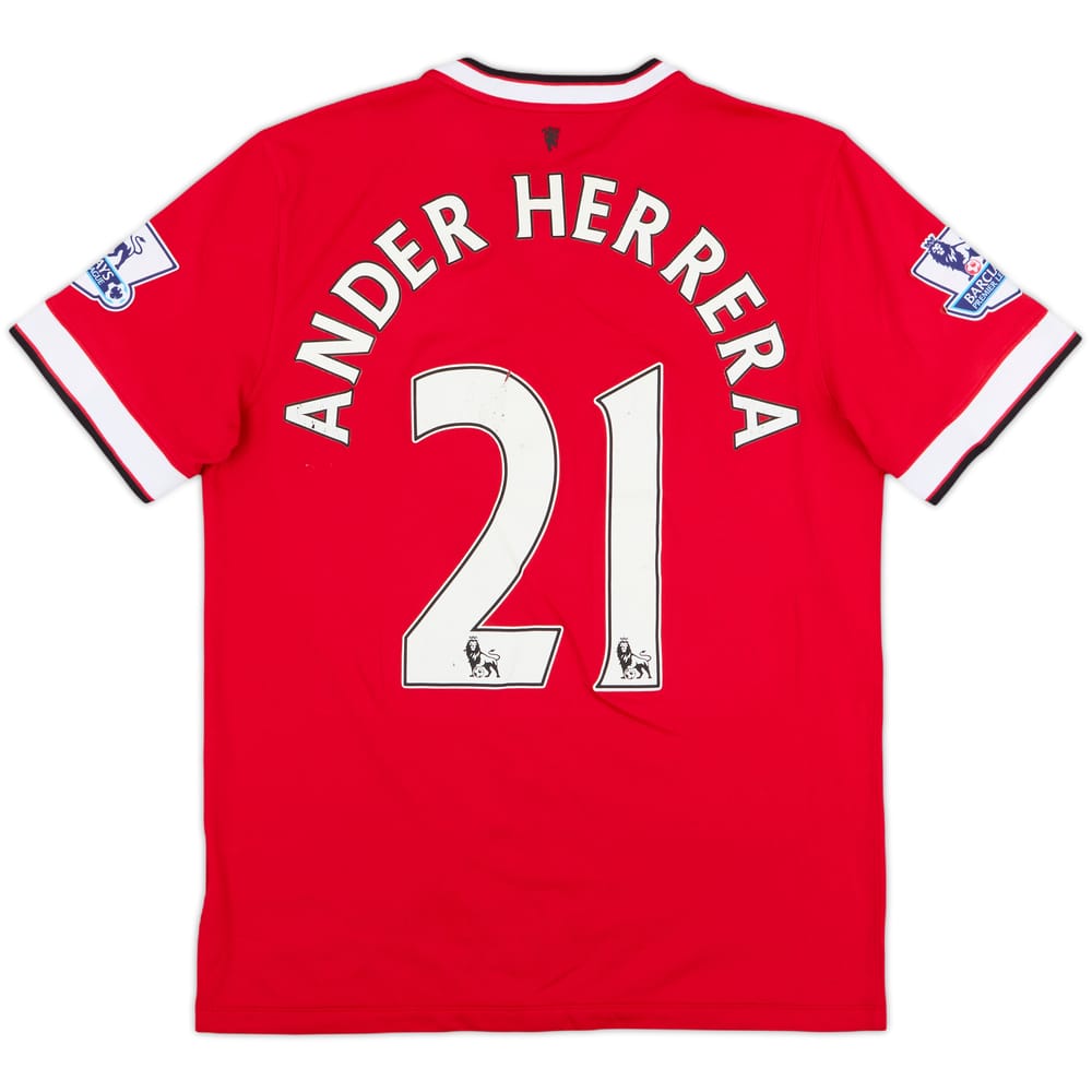 2014-15 Manchester United Home Shirt Ander Herrera #21 - 5/10 - (L)