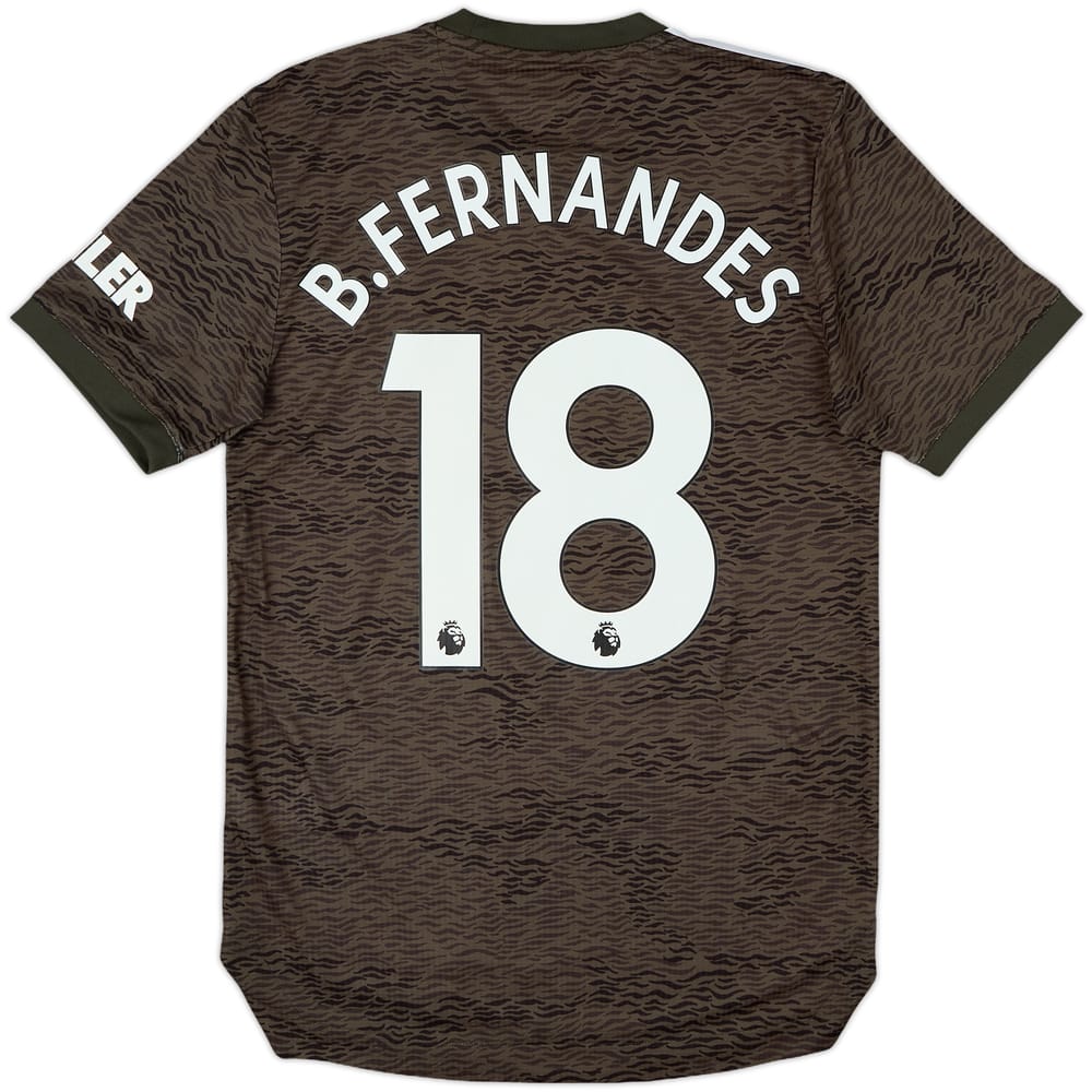 2020-21 Manchester United Authentic Away Shirt B.Fernandes #18 - 10/10 - (XS)
