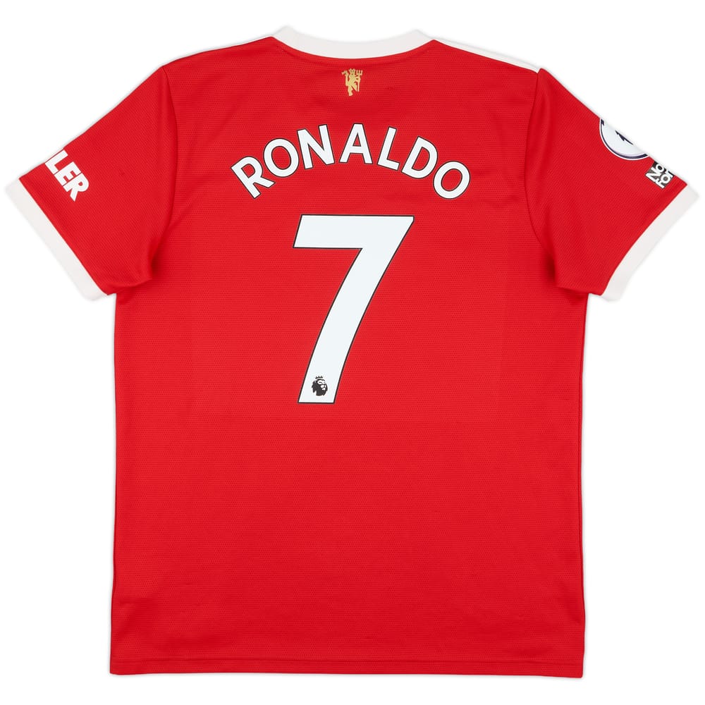 2021-22 Manchester United Home Shirt Ronaldo #7 - 9/10 - (L)