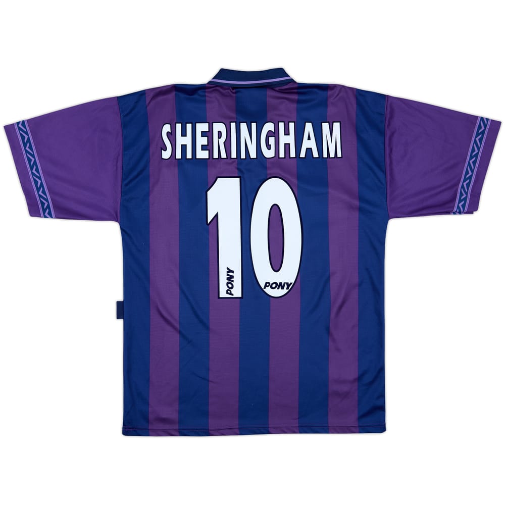 1995-97 Tottenham Away Shirt Sheringham #10 - 6/10 - (M)