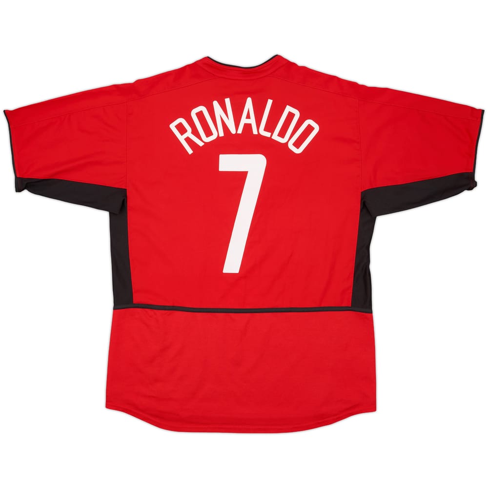 2002-04 Manchester United Home Shirt Ronaldo #7 - 6/10 - (L)