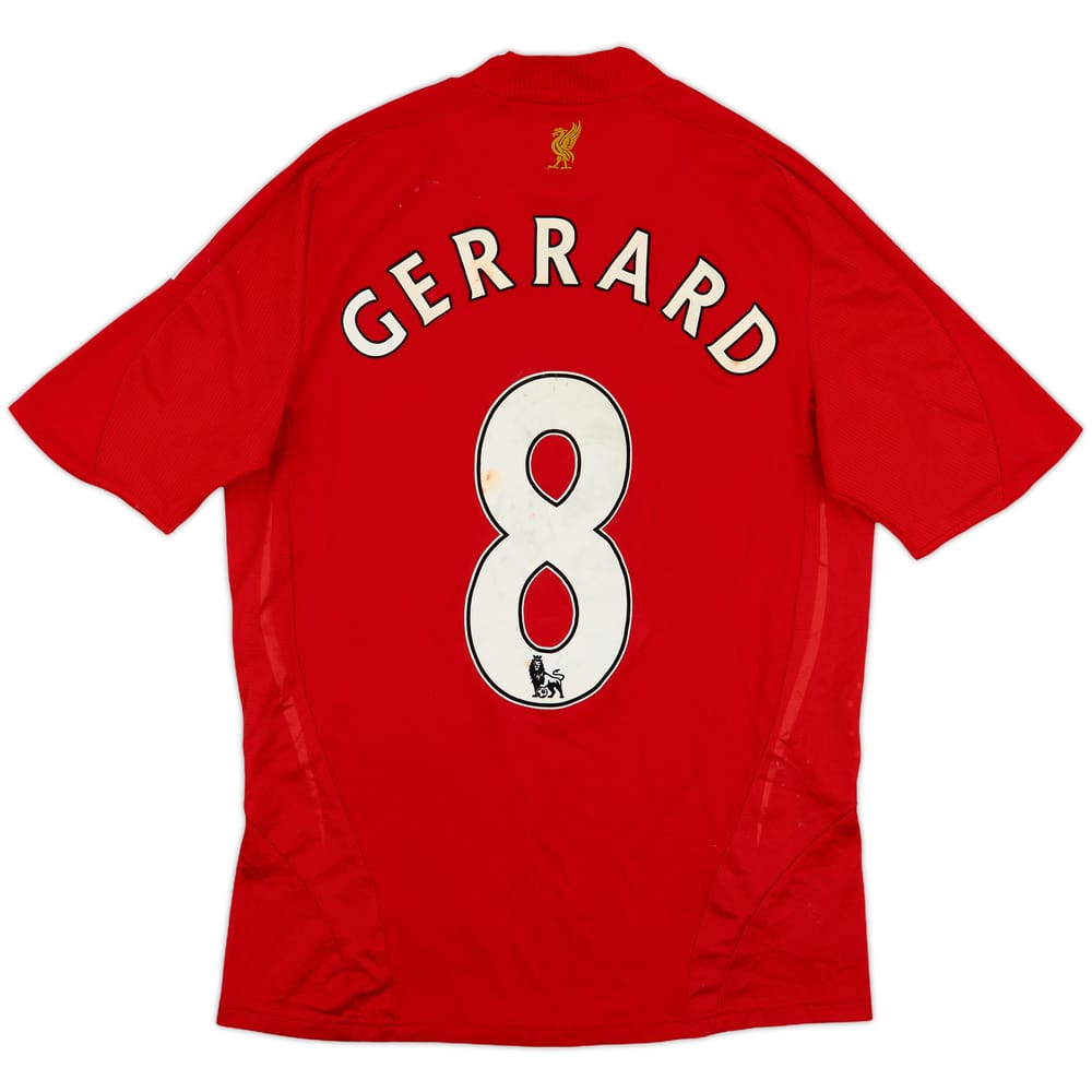 2008-10 Liverpool Home Shirt Gerrard #8 - 4/10 - (S)