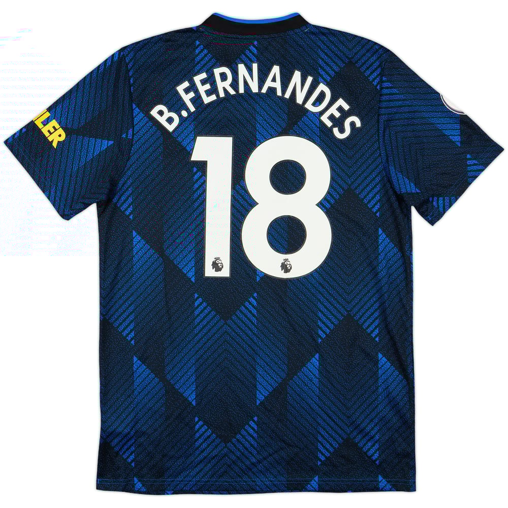 2021-22 Manchester United Third Shirt B.Fernandes #18 - 8/10 - (M)