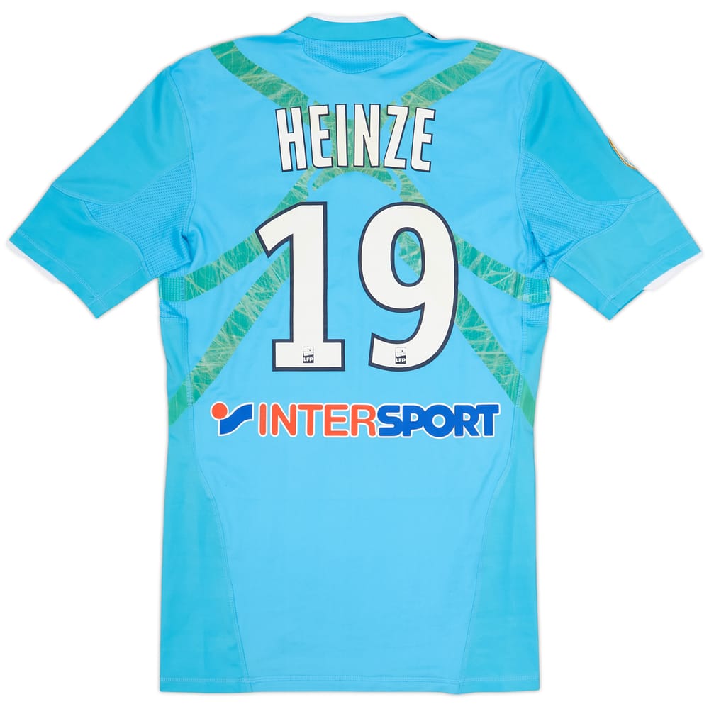 2010-11 Olympique Marseille Player Issue TechFit Away Shirt Heinze #19 (L)