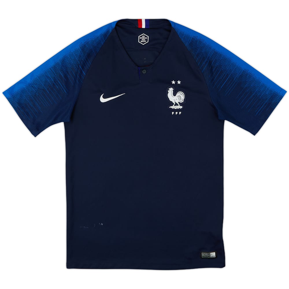 2018 France Home Shirt - 7/10 - (S)