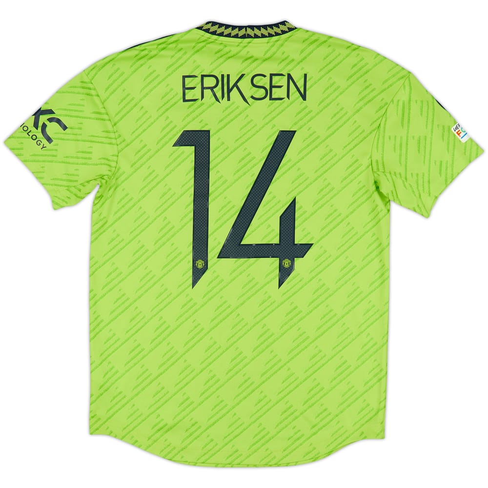 2022-23 Manchester United Authentic Third Shirt Eriksen #14 - 9/10 - (M)