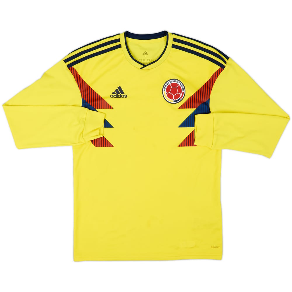 2018-19 Colombia Home L/S Shirt - 7/10 - (S)