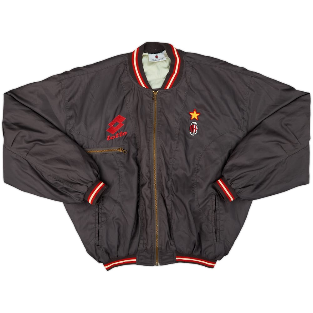 1995-96 AC Milan Lotto Padded Bomber Jacket - 8/10 - (L)