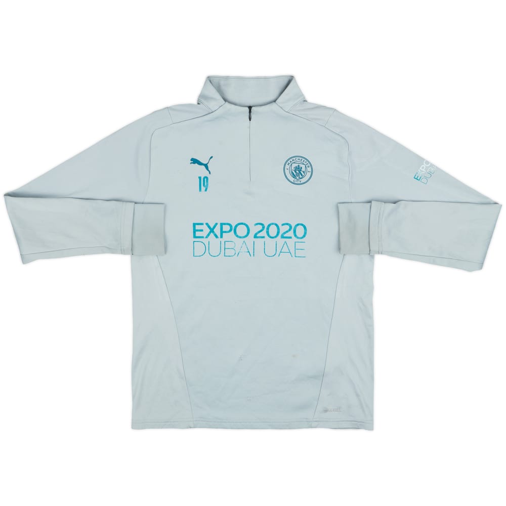 2021-22 Manchester City Player Issue Puma 1/4 Zip Drill Top #19 - 5/10 - (M)