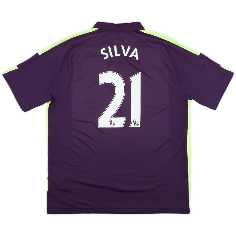 2014-15 Manchester City Third Shirt Silva #21 - 8/10 - (XL)