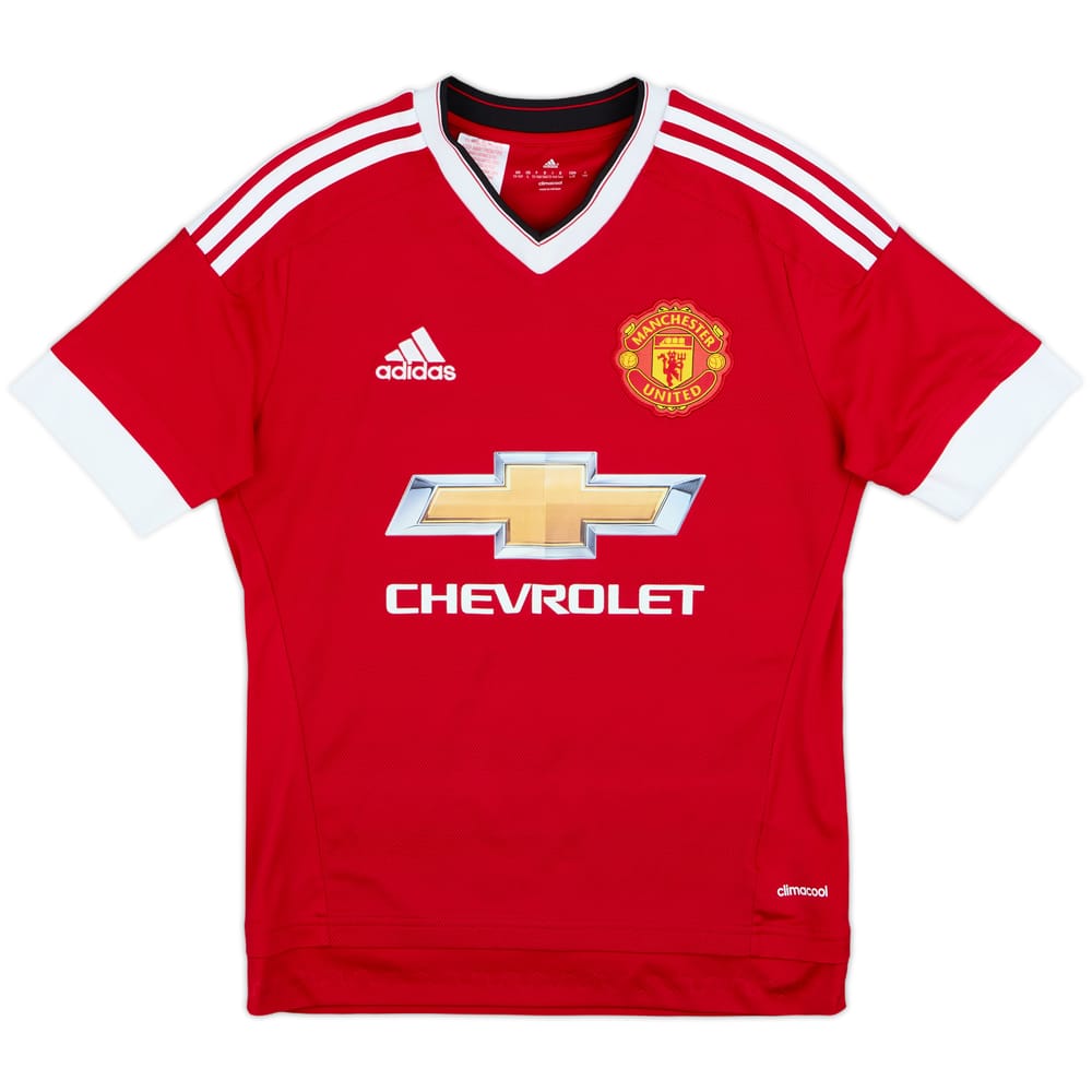 2015-16 Manchester United Home Shirt - 9/10 - (L.Boys)