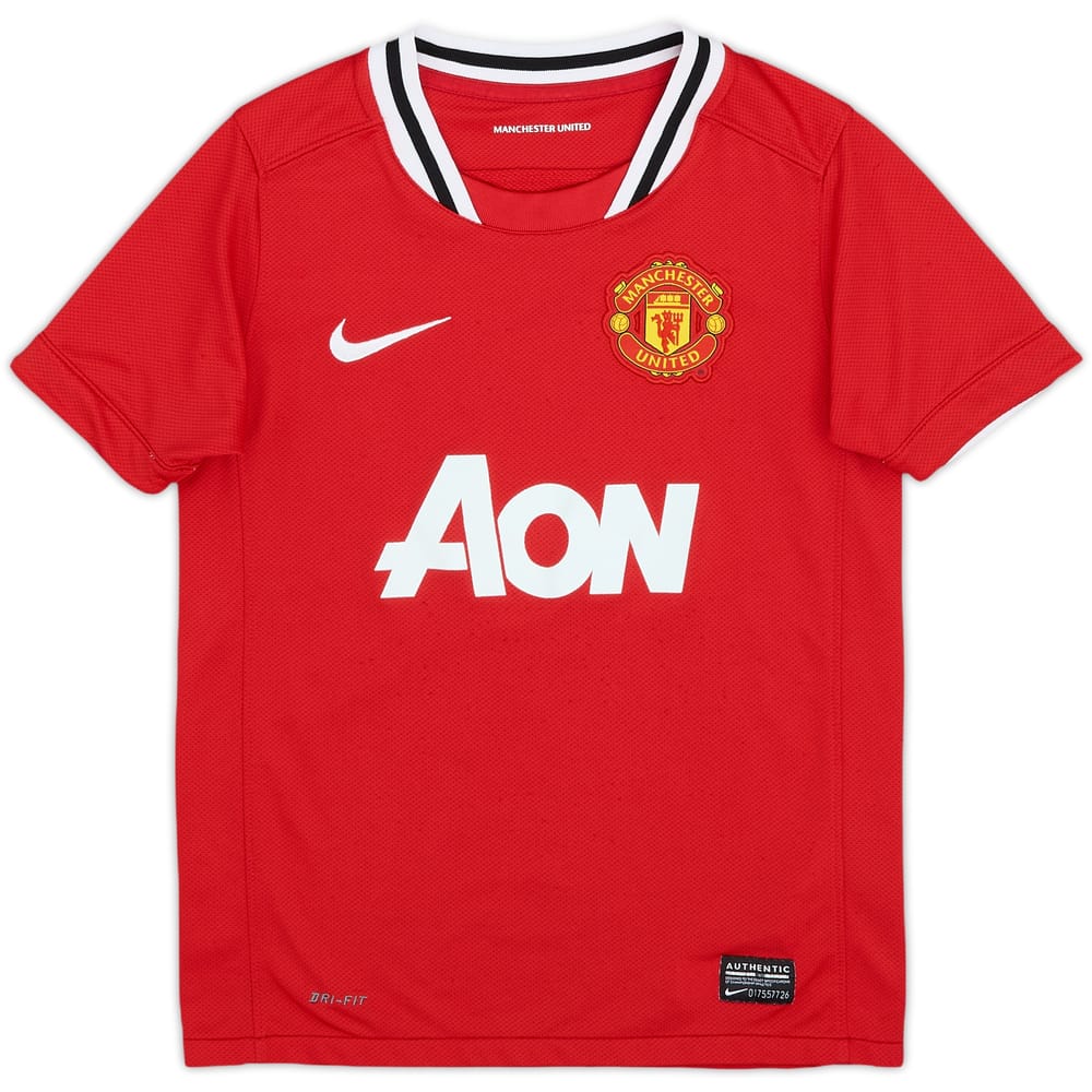 2011-12 Manchester United Home Shirt - 7/10 - (S.Boys)
