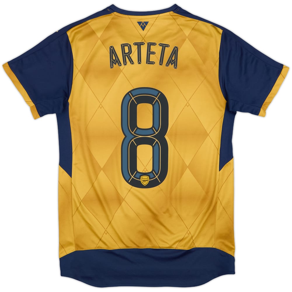 2015-16 Arsenal Away Shirt Arteta #8 - 8/10 - (S)