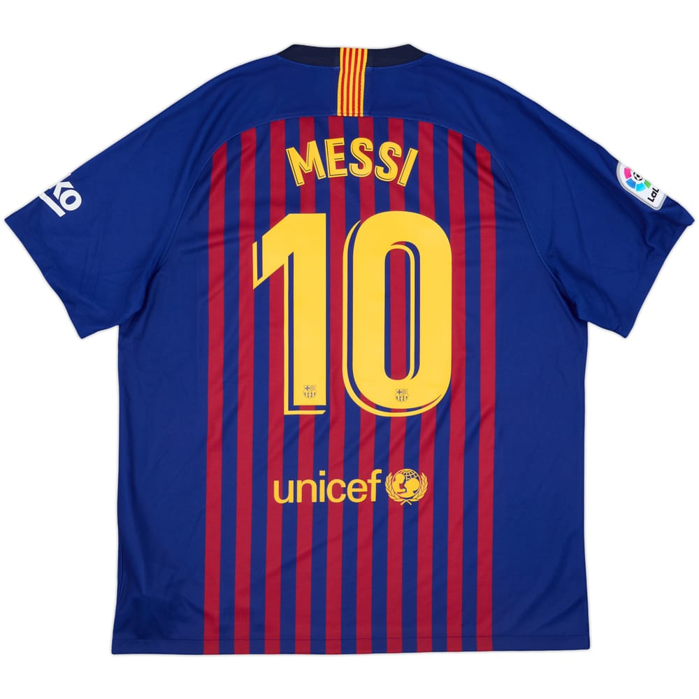 2018-19 Barcelona Home Shirt Messi #10 - 7/10 - (XL)