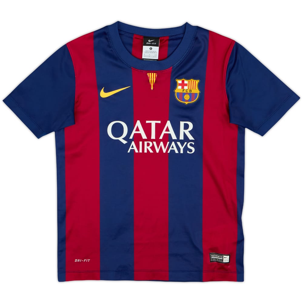 2014-15 Barcelona Basic Home Shirt - 7/10 - (S.Boys)