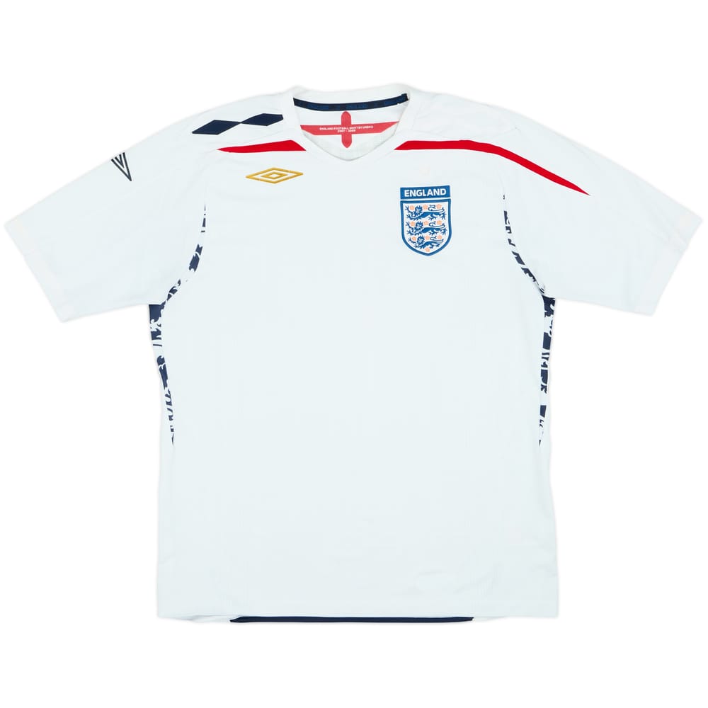 2007-09 England Home Shirt - 4/10 - (L)