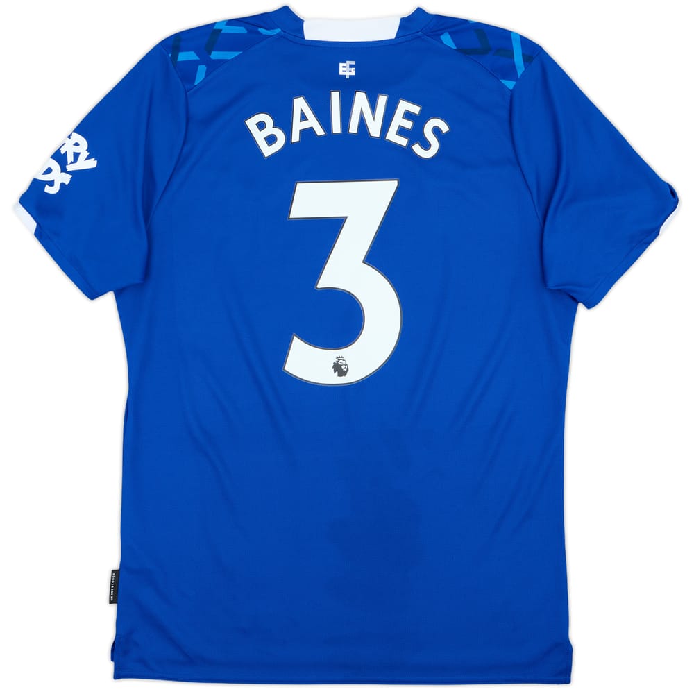 2019-20 Everton Home Shirt Baines #3 - 8/10 - (L)