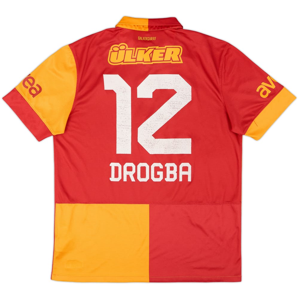 2012-13 Galatasaray Home Shirt Drogba #12 - 6/10 - (L)